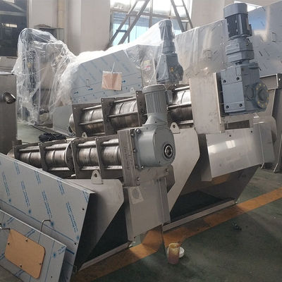 Máquina 1t/H de la prensa del barro de las aguas residuales del deshidratador de poco ruido