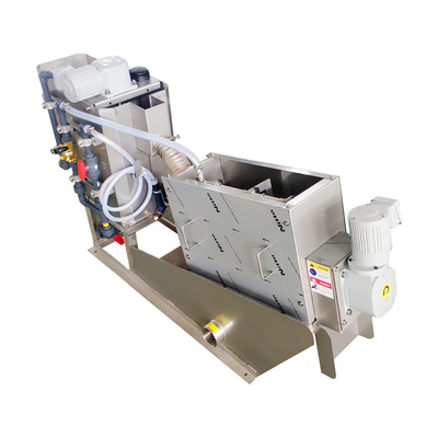Sistema de desecación del barro de la prensa de tornillo para el tratamiento de aguas químico inútil de la emulsión