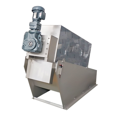 Wastewater Treament Plant Multi Disk Screw Press Sludge Dewatering Machine