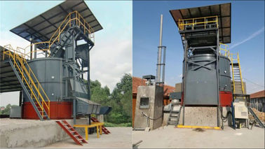Basura orgánica de la eficacia que abona el biorreactor cerrado del estiércol vegetal de la máquina