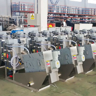 La prensa de tornillo de la comida camina por el fango el tratamiento de aguas residuales de desecación de la máquina